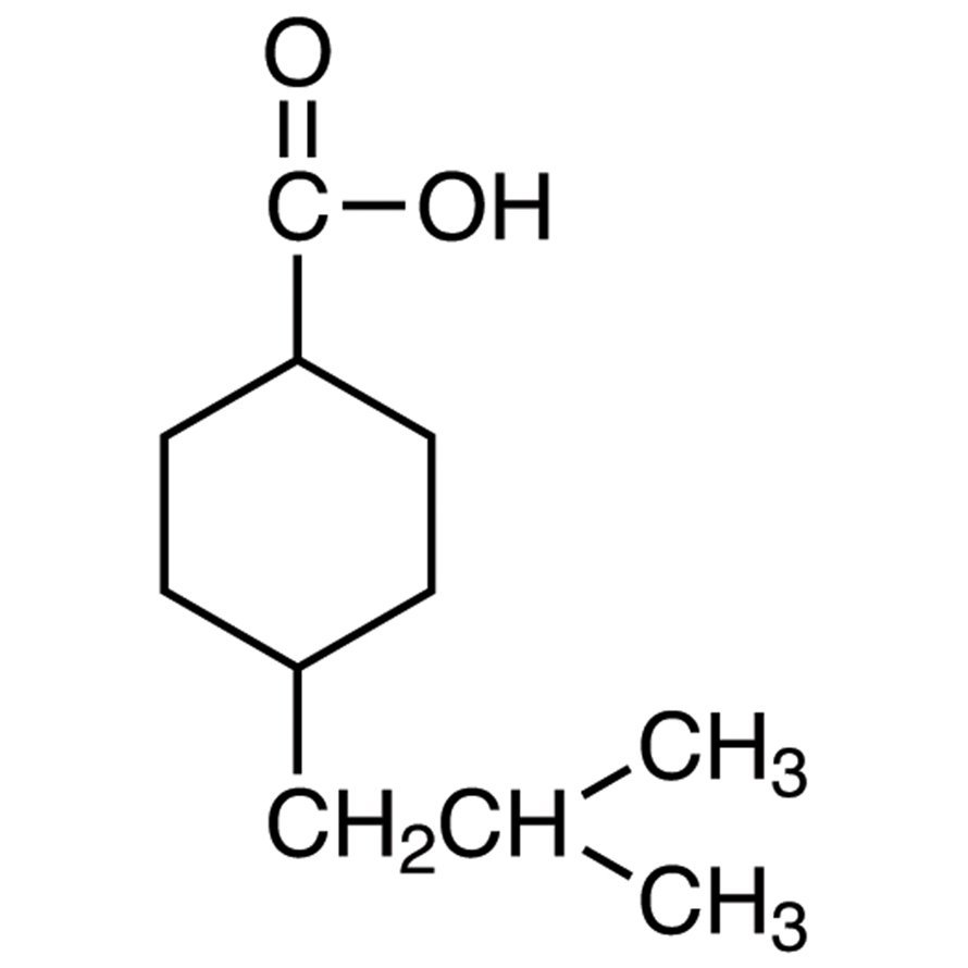 4-Isobutylcyclohexanecarboxylic Acid (cis- and trans- mixture) >98.0%(GC)(T) - CAS 38792-88-0
