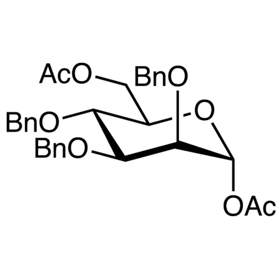 1,6-Di-O-acetyl-2,3,4-tri-O-benzyl-α-D-mannopyranose >95.0%(HPLC) - CAS 65556-30-1