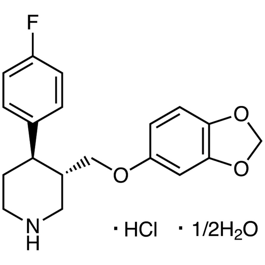 Paroxetine Hydrochloride Hemihydrate >98.0%(T)(HPLC) - CAS 110429-35-1