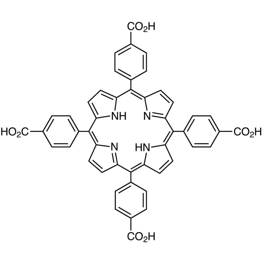TCPP [=Tetrakis(4-carboxyphenyl)porphyrin] [Ultra-high sensitive spectrophotometric reagent for Cu, Cd] [For the simultaneous determination of metals by HPLC] >97.0%(T)(HPLC) - CAS 14609-54-2