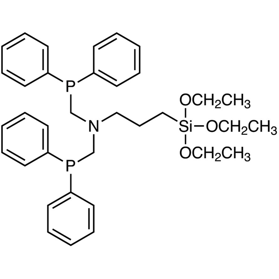 N,N-Bis[(diphenylphosphino)methyl]-3-(triethoxysilyl)propylamine >95.0%(N) - CAS 904704-23-0