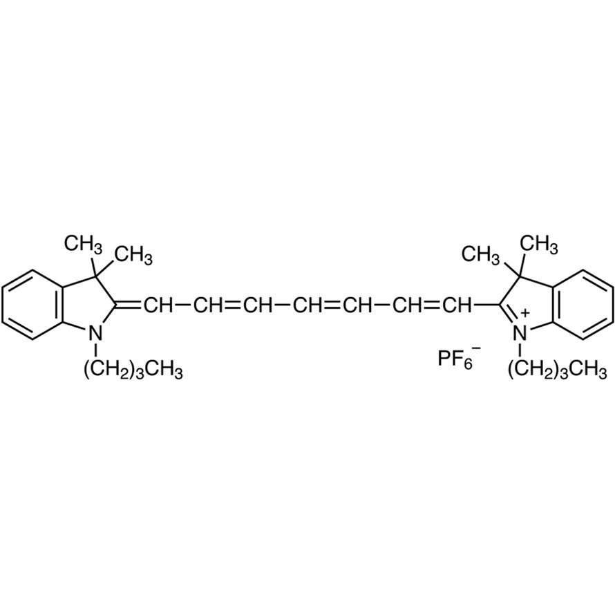 1,1'-Dibutyl-3,3,3',3'-tetramethylindotricarbocyanine Hexafluorophosphate >98.0%(HPLC) - CAS 134339-08-5