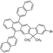 2-Bromo-13,13-dimethyl-6,11-di(naphthalen-2-yl)-13H-indeno[1,2-b]anthracene >98.0%(T)(HPLC) - CAS 1196107-75-1