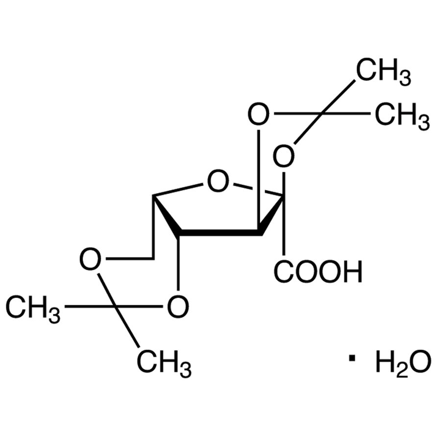 (-)-2,3:4,6-Di-O-isopropylidene-2-keto-L-gulonic Acid Monohydrate >97.0%(T) - CAS 68539-16-2