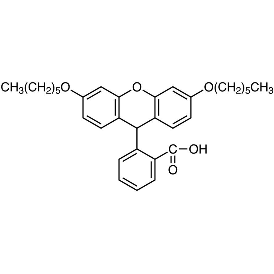 2-(3,6-Dihexyloxyxanthen-9-yl)benzoic Acid >97.0%(T)(HPLC)