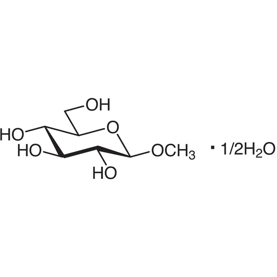 Methyl β-D-Glucopyranoside Hemihydrate >98.0%(GC) - CAS 709-50-2
