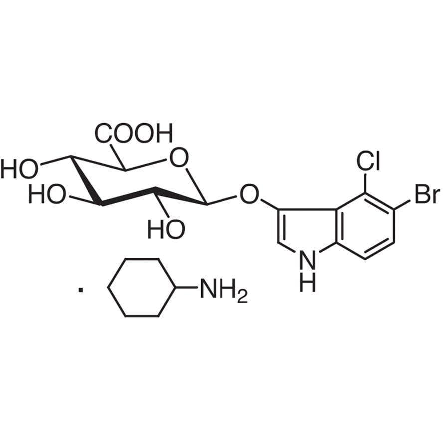 5-Bromo-4-chloro-3-indolyl β-D-Glucuronide Cyclohexylammonium Salt [for Biochemical Research] >98.0%(HPLC) - CAS 114162-64-0