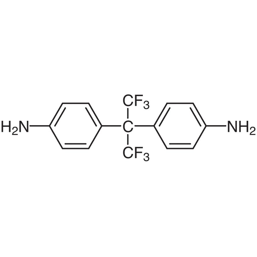 2,2-Bis(4-aminophenyl)hexafluoropropane >98.0%(GC)(T) - CAS 1095-78-9