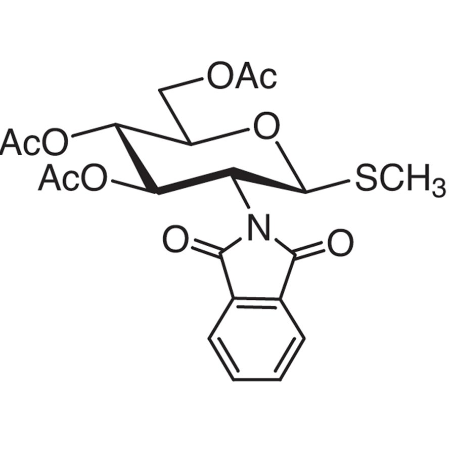 Methyl 3,4,6-Tri-O-acetyl-2-deoxy-2-phthalimido-1-thio-β-D-glucopyranoside >98.0%(HPLC)(N) - CAS 79528-48-6