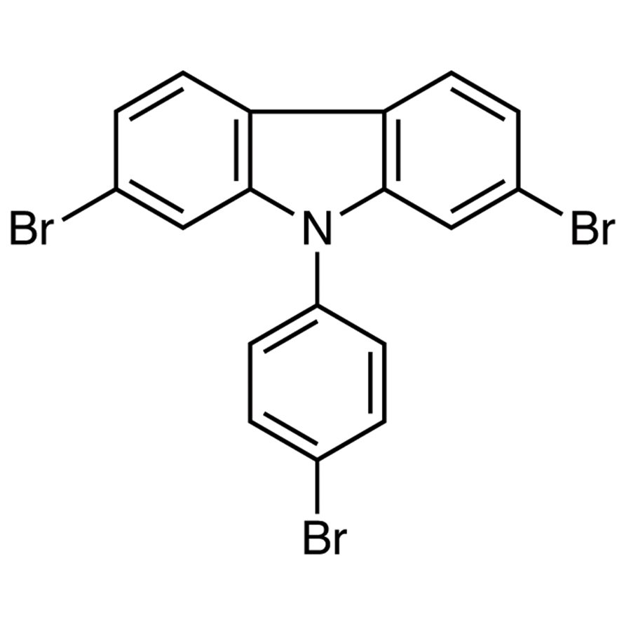 2,7-Dibromo-9-(4-bromophenyl)-9H-carbazole >98.0%(HPLC) - CAS 1313900-20-7