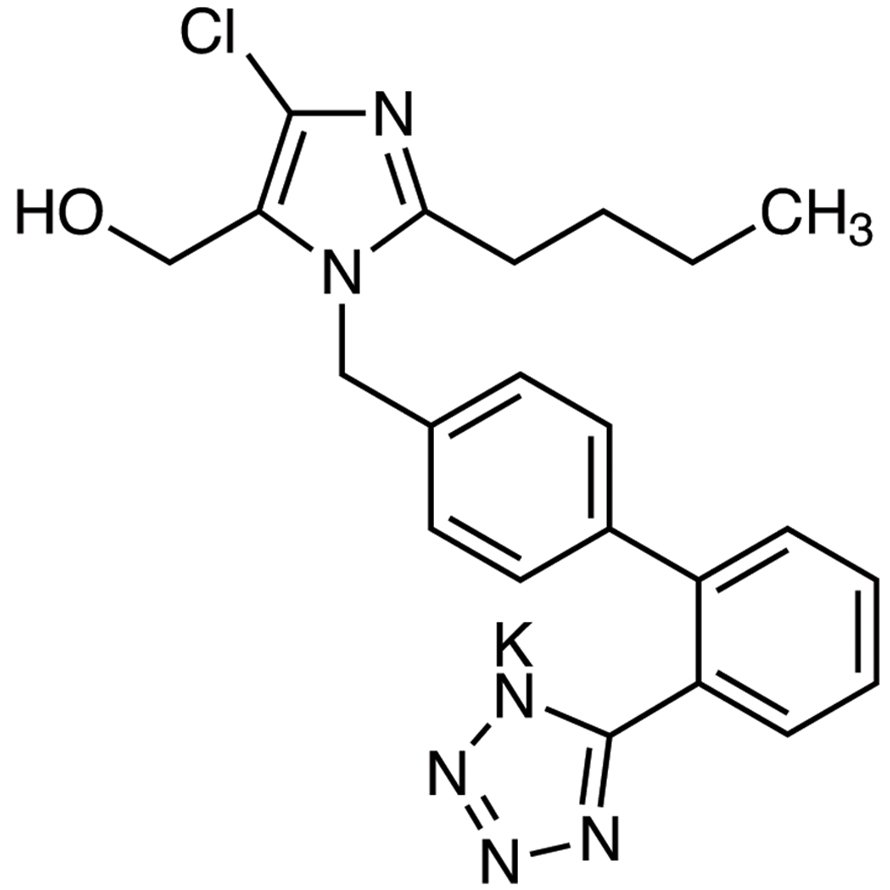 Losartan Potassium >98.0%(T)(HPLC) - CAS 124750-99-8