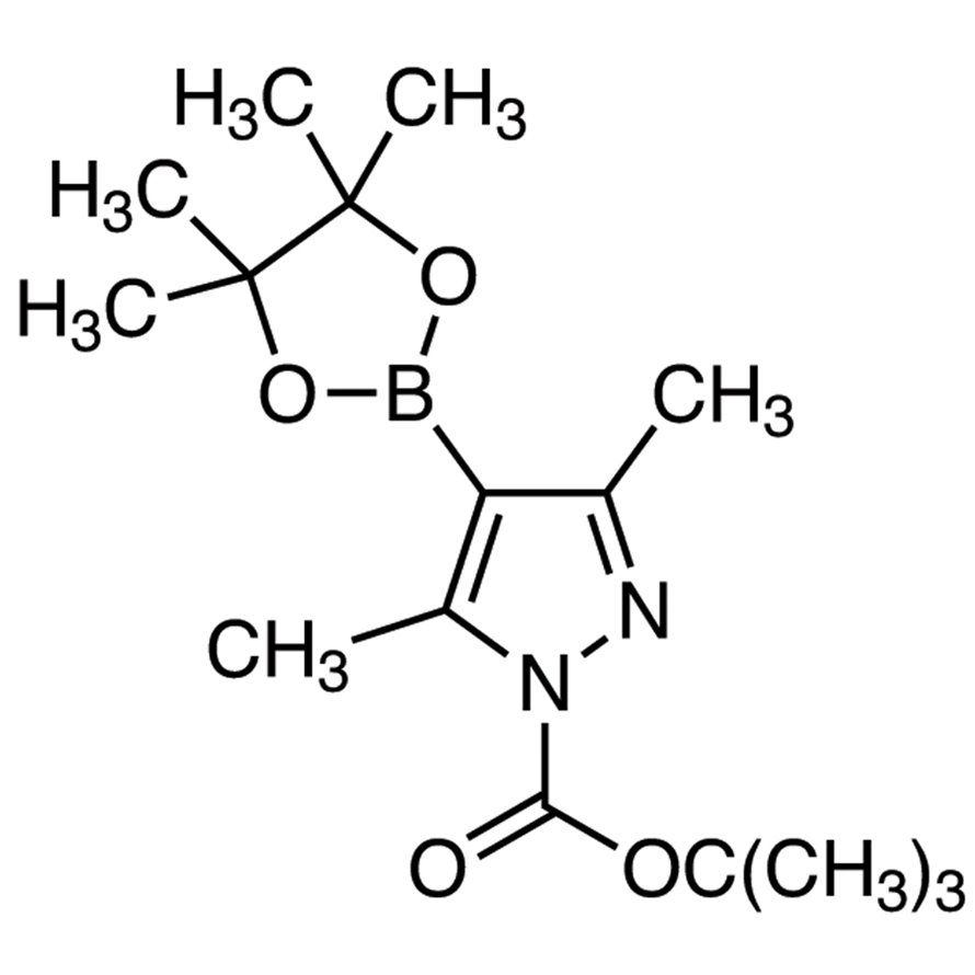 1-(tert-Butoxycarbonyl)-3,5-dimethyl-4-(4,4,5,5-tetramethyl-1,3,2-dioxaborolan-2-yl)pyrazole >98.0%(T)(HPLC) - CAS 1073354-70-7