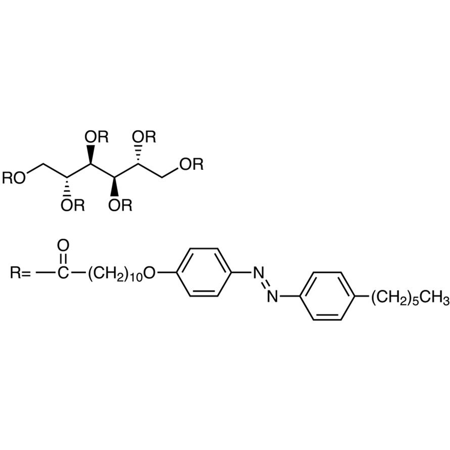1,2,3,4,5,6-Hexa-O-[11-[4-(4-hexylphenylazo)phenoxy]undecanoyl]-D-mannitol >97.0%(HPLC) - CAS 1093077-77-0