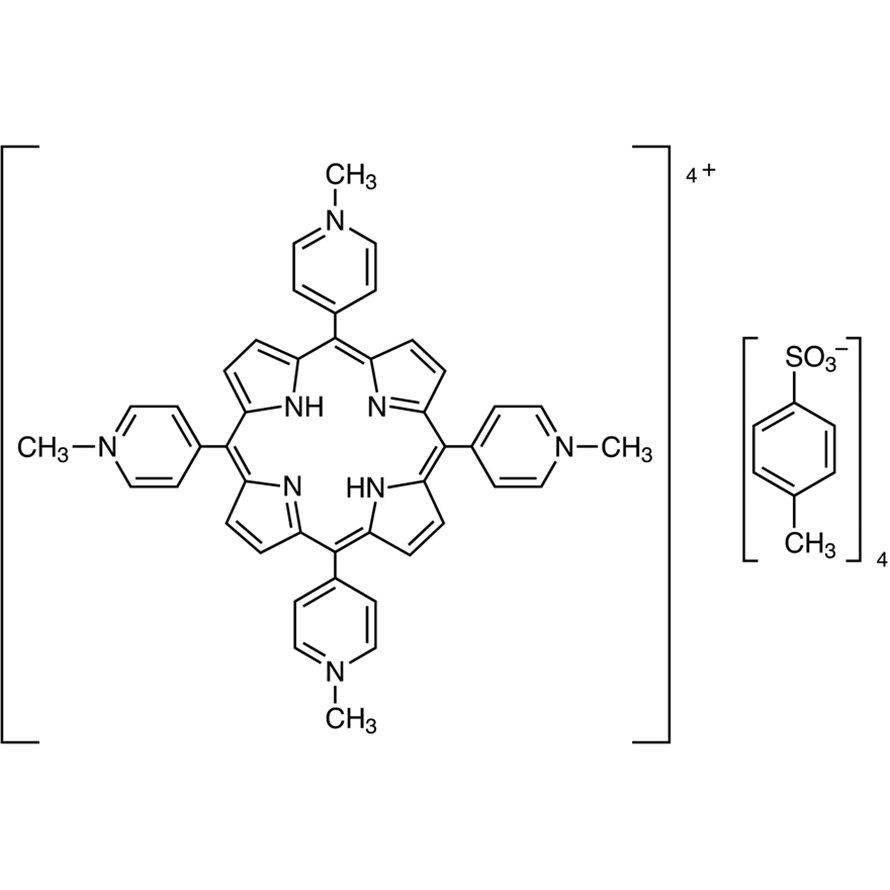 TMPyP [=α,β,γ,δ-Tetrakis(1-methylpyridinium-4-yl)porphyrin p-Toluenesulfonate] [Ultra-high sensitive spectrophotometric reagent for Cu, Mg] [For the simultaneous determination of metals by HPLC] >98.0%(N) - CAS 36951-72-1