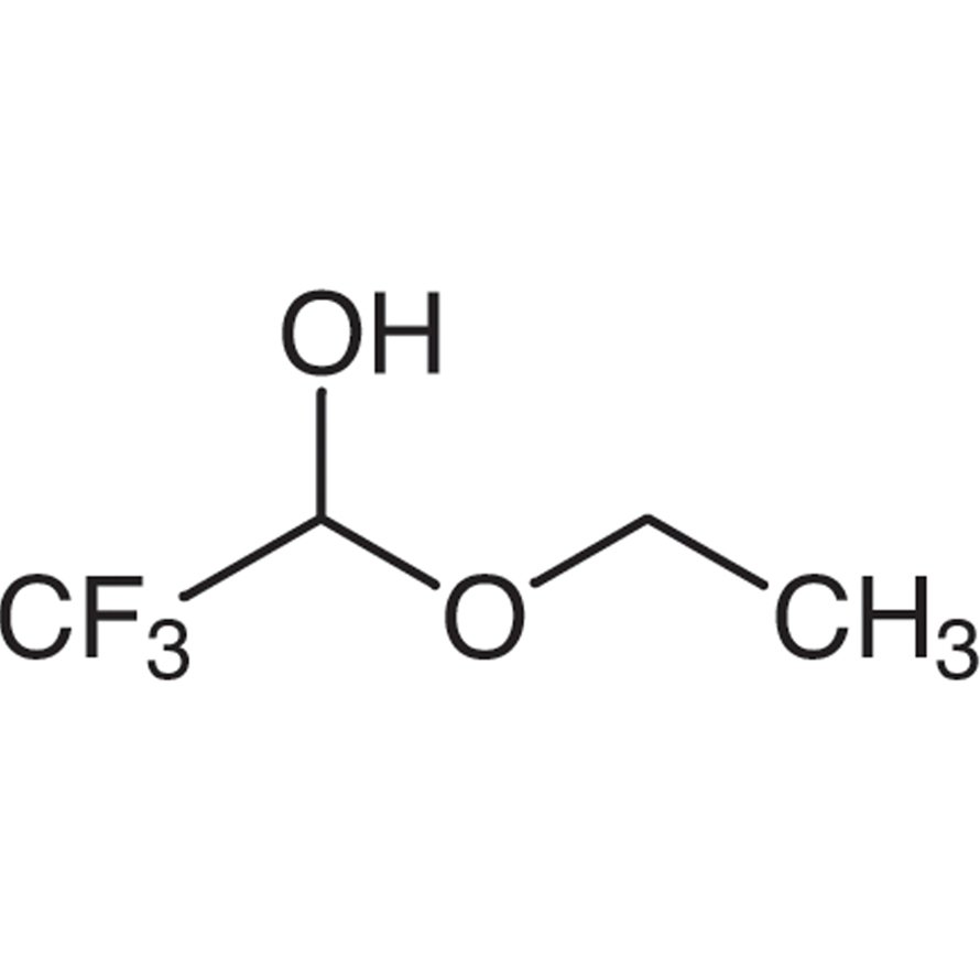 Trifluoroacetaldehyde Ethyl Hemiacetal (contains ca. 10% Ethanol) >80.0%(GC) - CAS 433-27-2