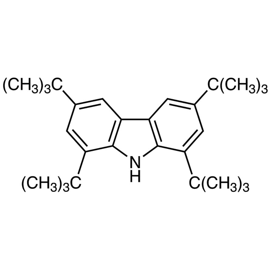 1,3,6,8-Tetra-tert-butylcarbazole >98.0%(N) - CAS 34601-54-2