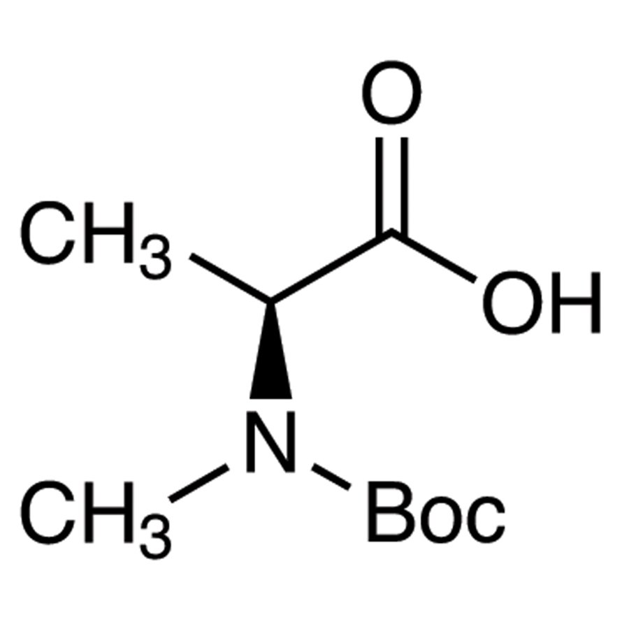 N-(tert-Butoxycarbonyl)-N-methyl-L-alanine >98.0%(GC)(T) - CAS 16948-16-6