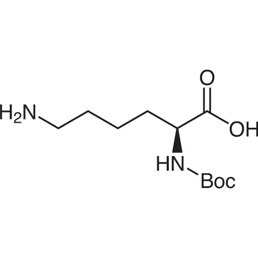 Nα-(tert-Butoxycarbonyl)-L-lysine >98.0%(T) - CAS 13734-28-6