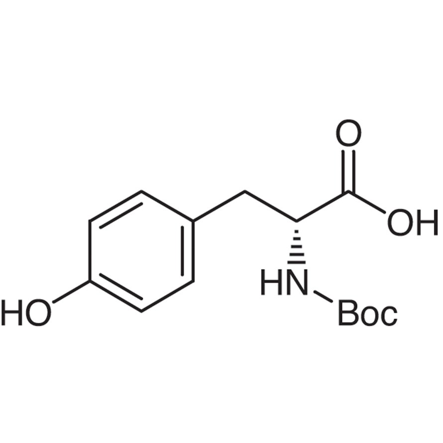 N-(tert-Butoxycarbonyl)-D-tyrosine >98.0%(T) - CAS 70642-86-3
