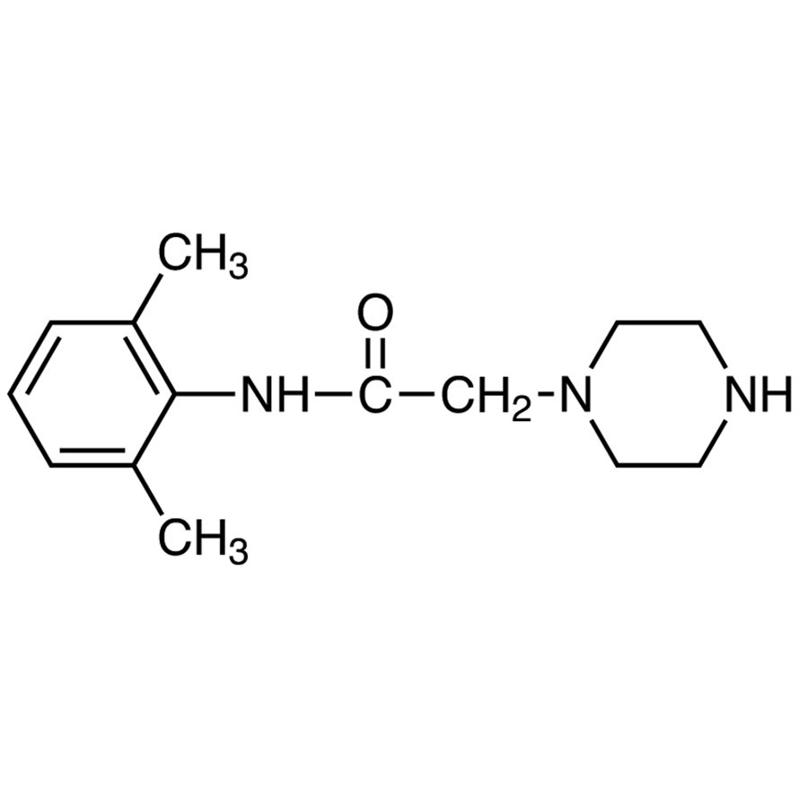 N-(2,6-Dimethylphenyl)-1-piperazineacetamide >98.0%(GC)(T) - CAS 5294-61-1