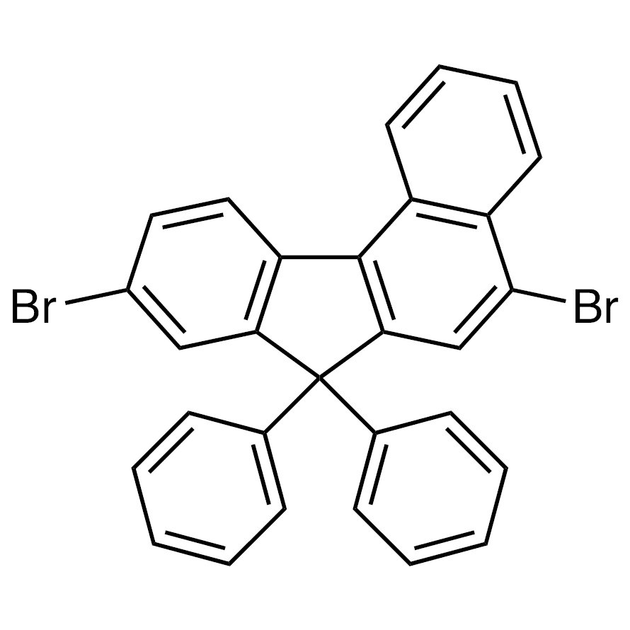 5,9-Dibromo-7,7-diphenyl-7H-benzo[c]fluorene >97.0%(T)(HPLC) - CAS 854952-90-2