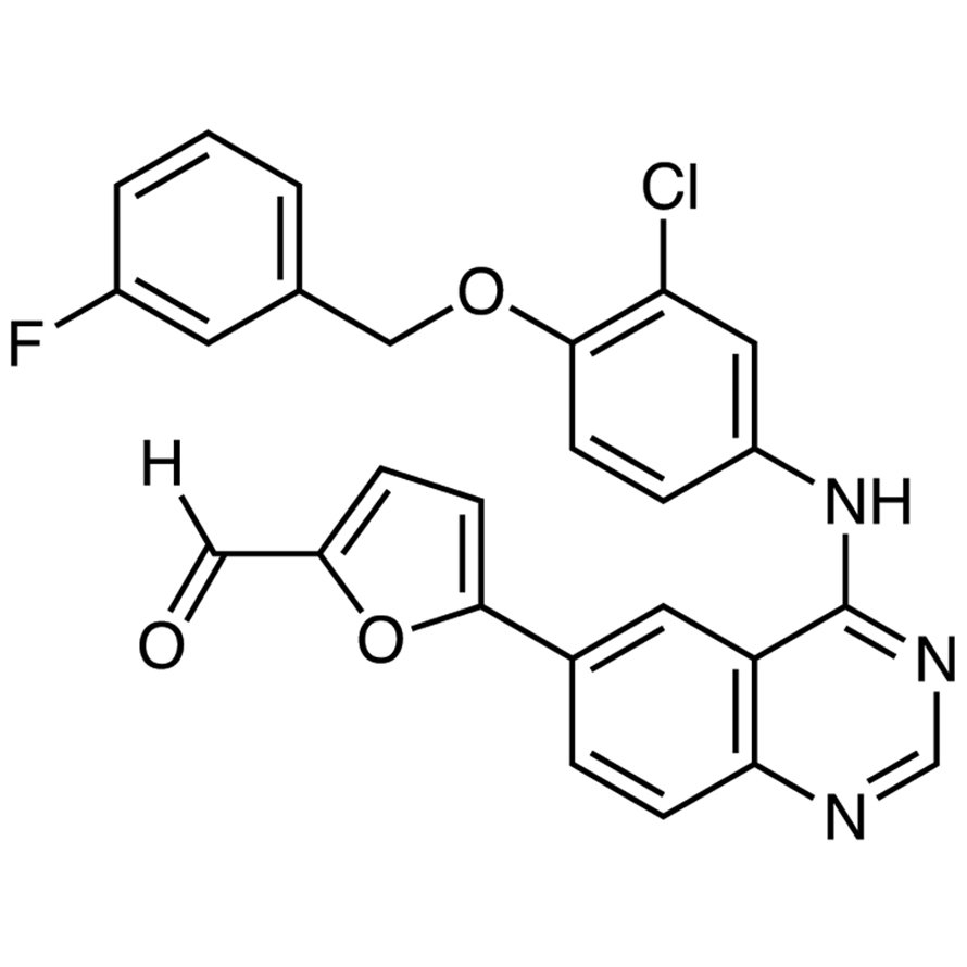 5-[4-[3-Chloro-4-(3-fluorobenzyloxy)anilino]-6-quinazolinyl]furan-2-carboxaldehyde >97.0%(T)(HPLC) - CAS 231278-84-5