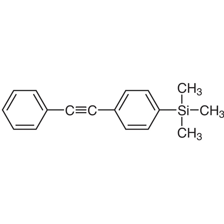 4-(Trimethylsilyl)diphenylacetylene >97.0%(GC) - CAS 136459-72-8