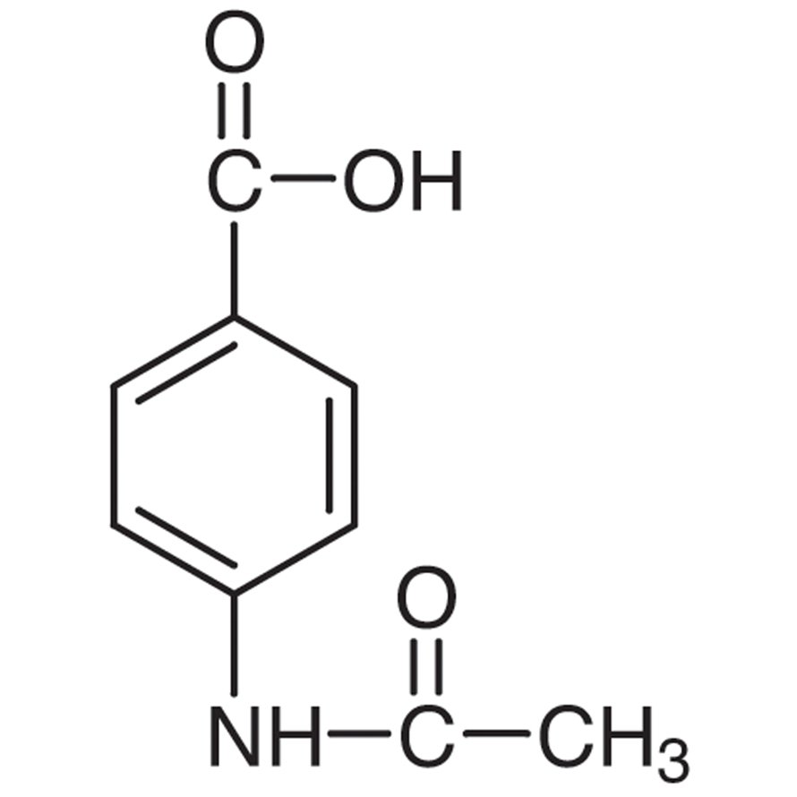 4-Acetamidobenzoic Acid >98.0%(T) - CAS 556-08-1