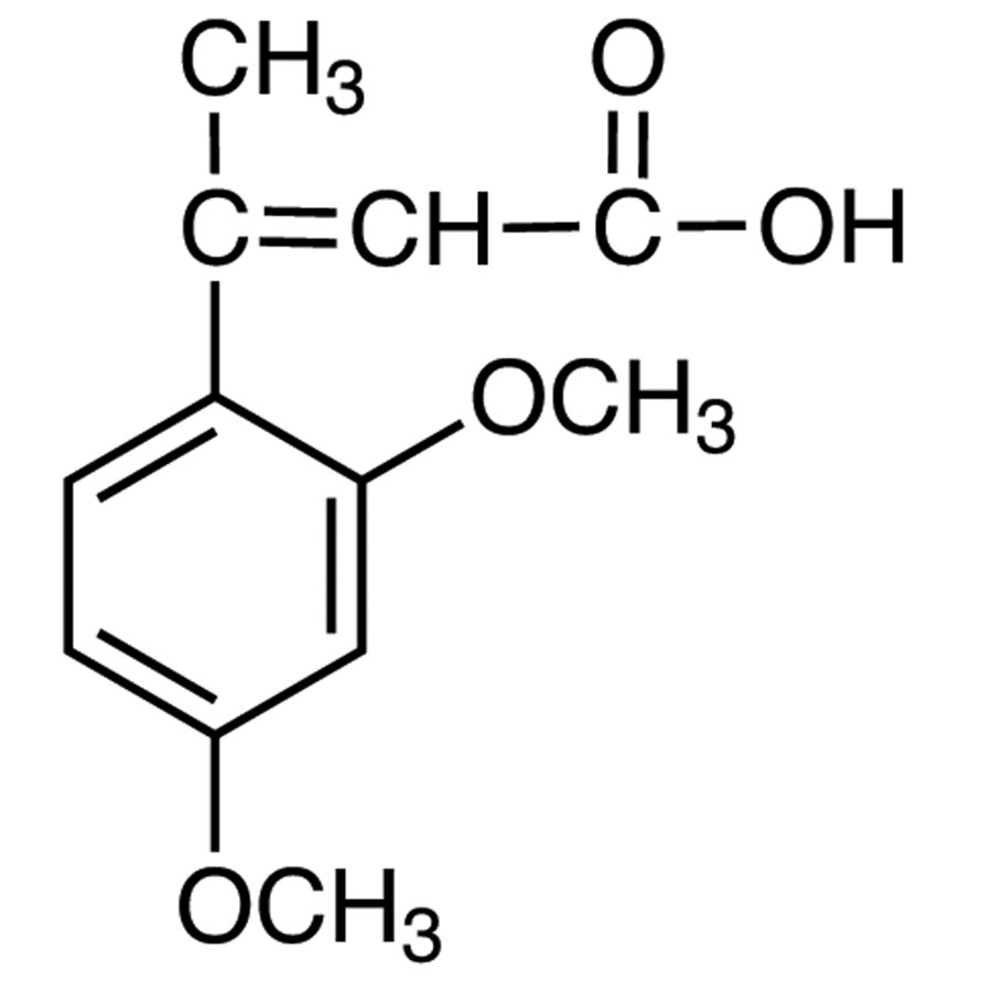 2,4-Dimethoxy-β-methylcinnamic Acid >98.0%(GC)(T) - CAS 7706-67-4