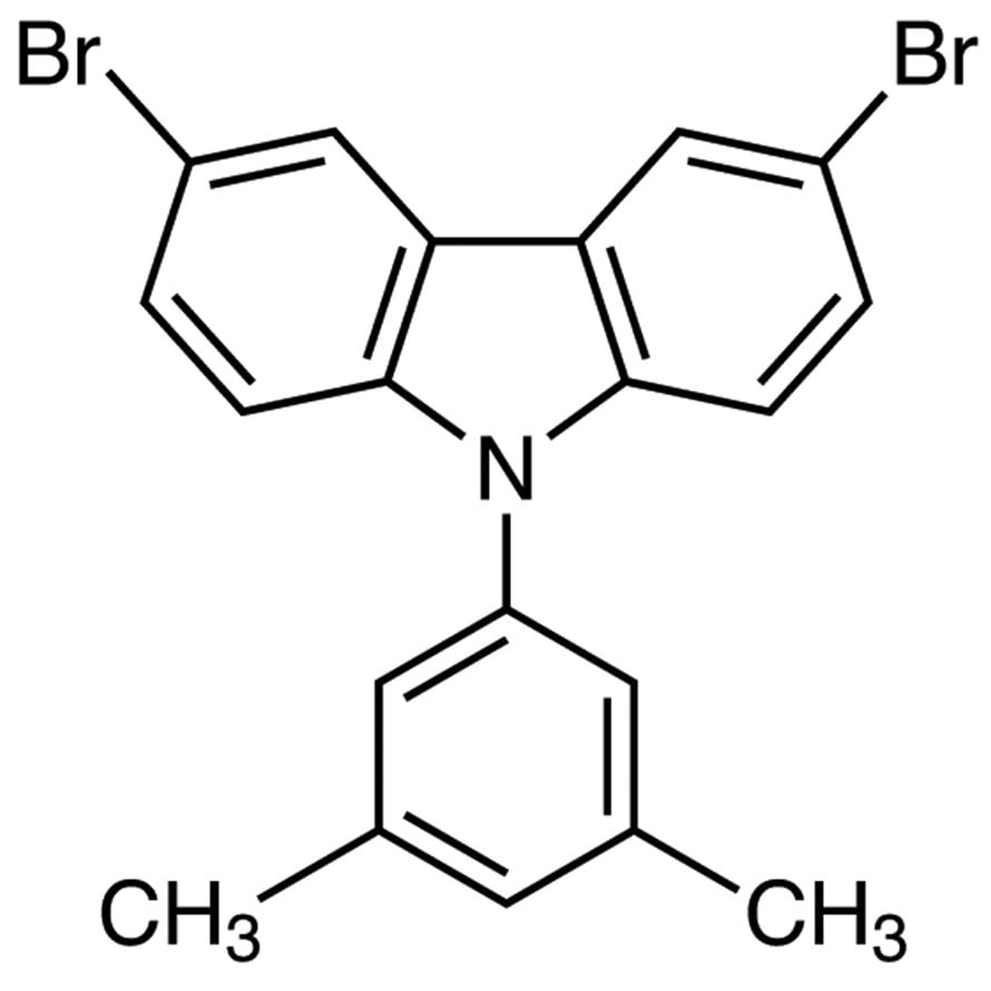 3,6-Dibromo-9-(3,5-dimethylphenyl)-9H-carbazole >97.0%(HPLC)(N) - CAS 1873364-08-9