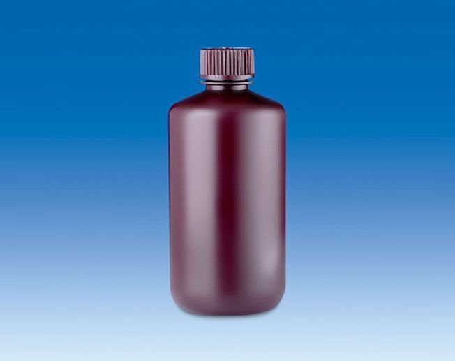 Şişe (Pe-Hd), Dar Boyun - Vidalı Kapaklı -Kahve Renkli   30 ml