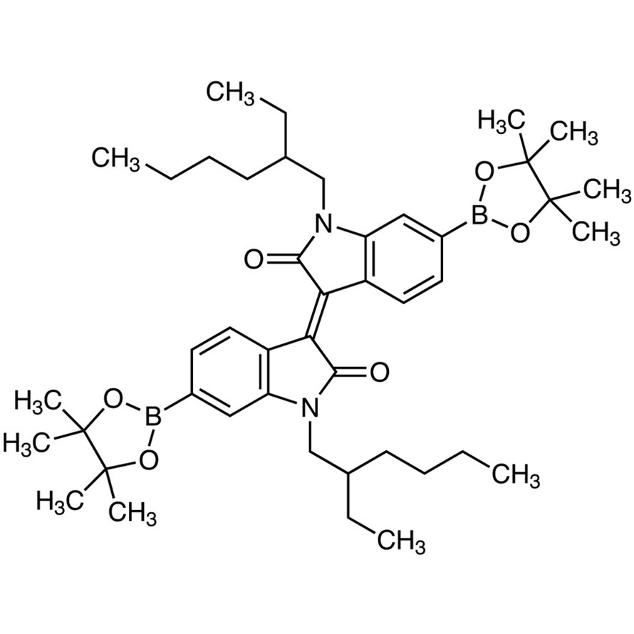 N,N'-Bis(2-ethylhexyl)-6,6'-bis(4,4,5,5-tetramethyl-1,3,2-dioxaborolan-2-yl)isoindigo  - CAS 1821433-54-8
