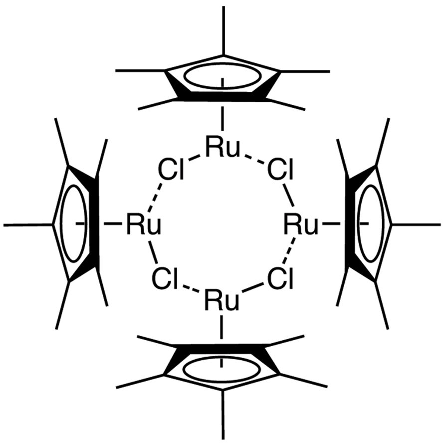 Chloro(pentamethylcyclopentadienyl)ruthenium(II) Tetramer >95.0%(T) - CAS 113860-07-4