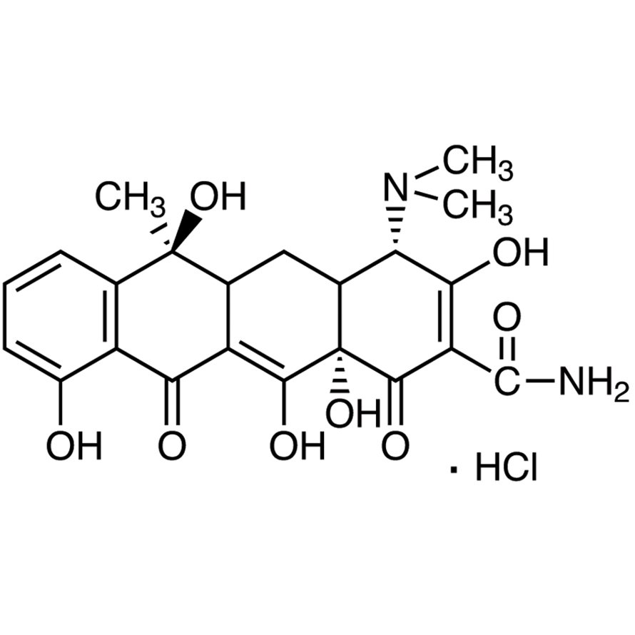 Tetracycline Hydrochloride >98.0%(T) - CAS 64-75-5