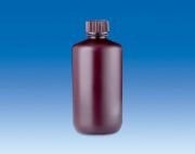 Şişe (Pe-Hd), Dar Boyun - Vidalı Kapaklı -Kahve Renkli   250 ml