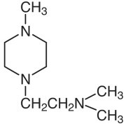 1-(2-Dimethylaminoethyl)-4-methylpiperazine >98.0%(GC)(T) - CAS 104-19-8