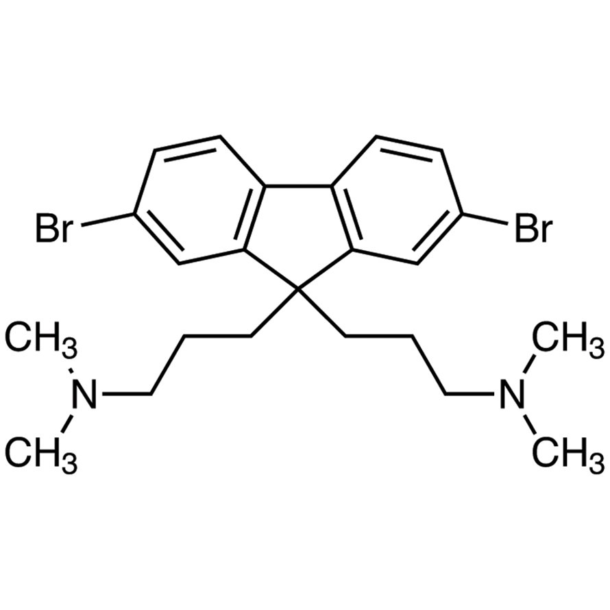 2,7-Dibromo-9,9-bis[3-(dimethylamino)propyl]fluorene >98.0%(HPLC)(N) - CAS 673474-73-2