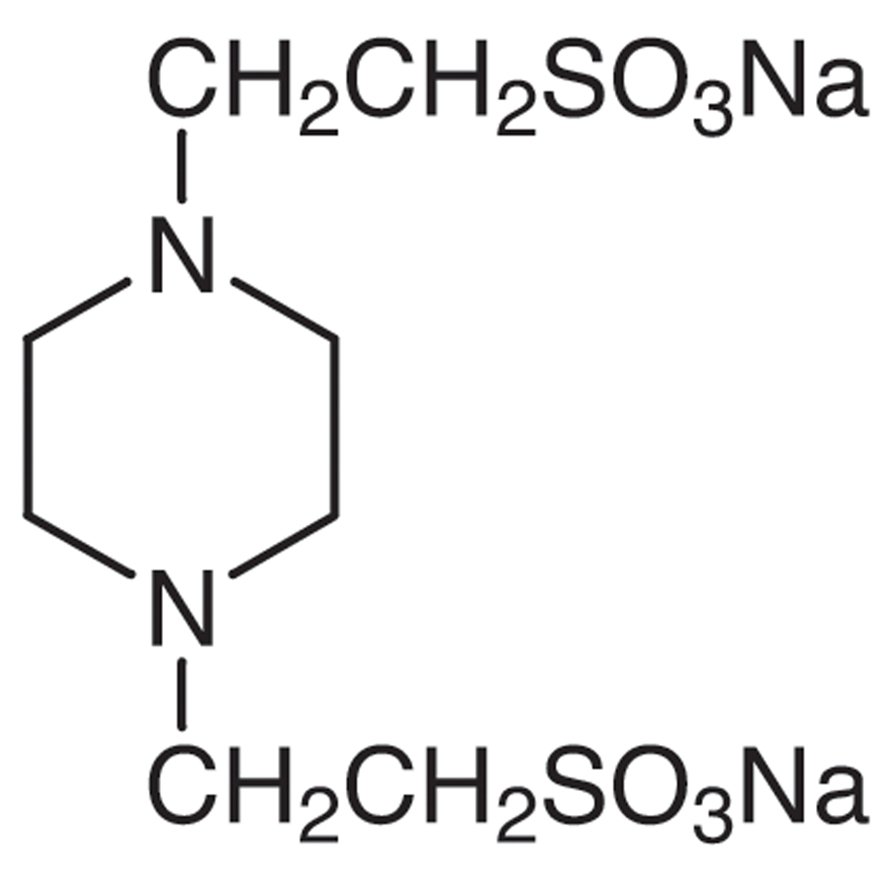 Piperazine-1,4-bis(2-ethanesulfonic Acid) Disodium Salt [Good's buffer component for biological research] >98.0%(T) - CAS 76836-02-7