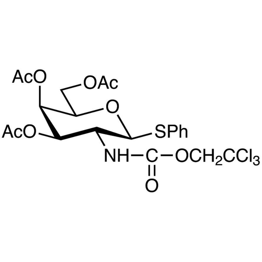 Phenyl 3,4,6-Tri-O-acetyl-2-deoxy-1-thio-2-(2,2,2-trichloroethoxyformamido)-β-D-galactopyranoside >98.0%(HPLC) - CAS 278784-83-1