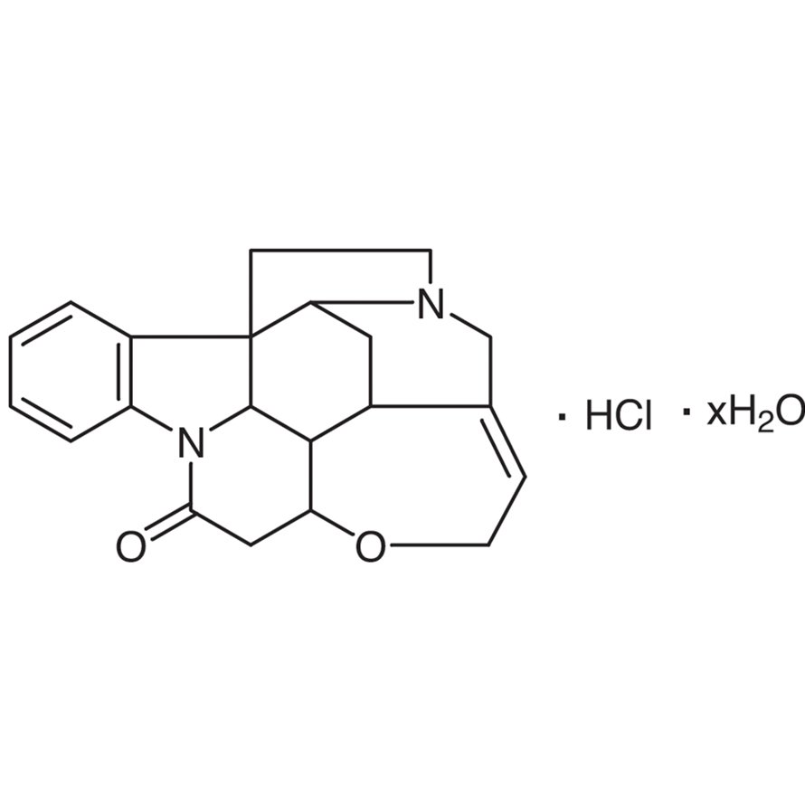Strychnine Hydrochloride Hydrate >98.0%(T) - CAS 1421-86-9