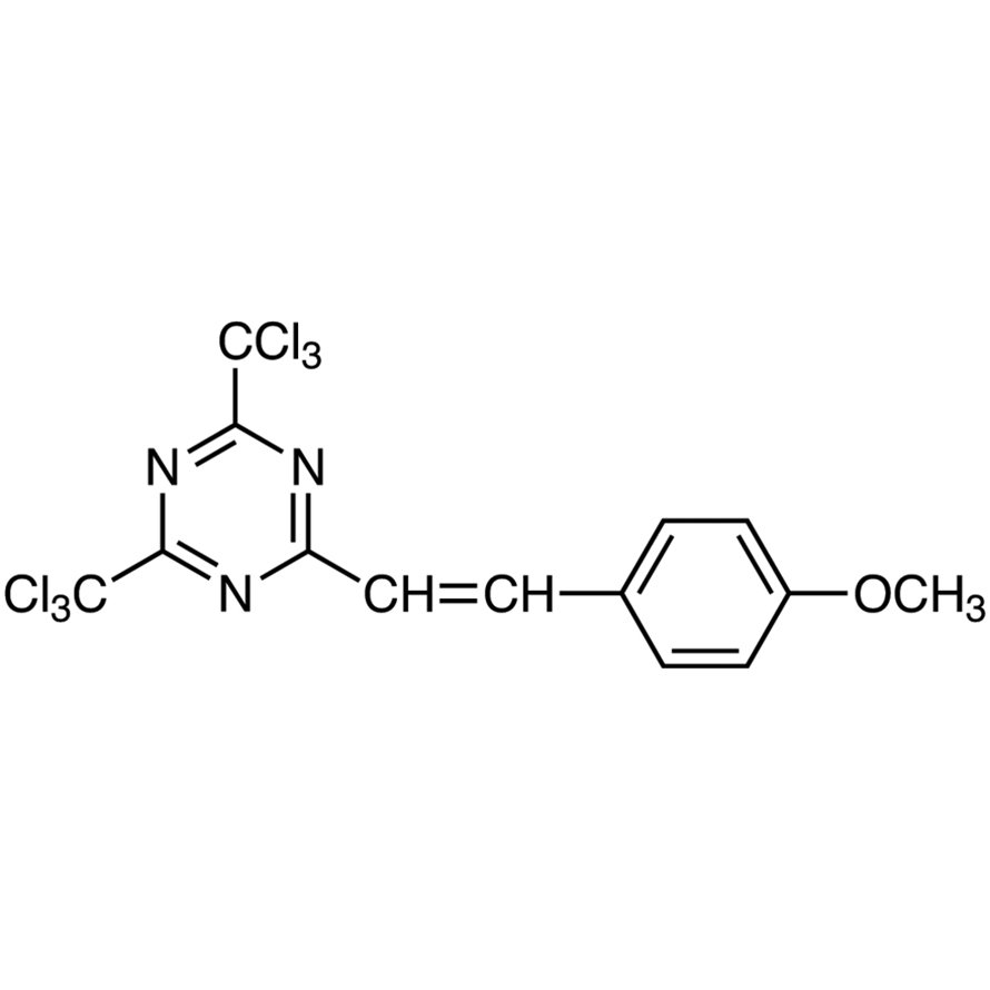 2-(4-Methoxystyryl)-4,6-bis(trichloromethyl)-1,3,5-triazine >98.0%(HPLC)(N) - CAS 42573-57-9