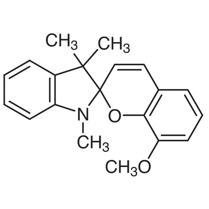 1,3,3-Trimethylindolino-8'-methoxybenzopyrylospiran >98.0%(GC)(T) - CAS 13433-31-3