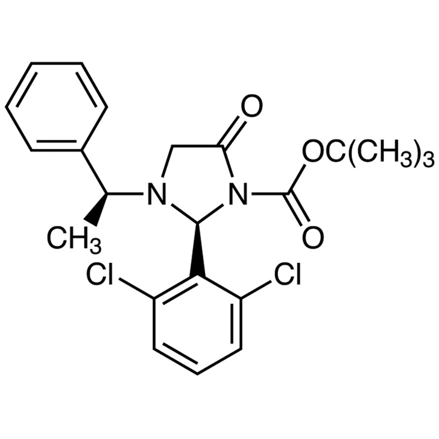 tert-Butyl (S)-2-(2,6-Dichlorophenyl)-5-oxo-3-[(S)-1-phenylethyl]imidazolidine-1-carboxylate >98.0%(HPLC)(N) - CAS 1149765-08-1