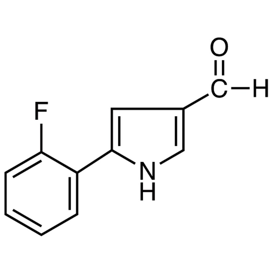 5-(2-Fluorophenyl)pyrrole-3-carboxaldehyde >98.0%(GC) - CAS 881674-56-2