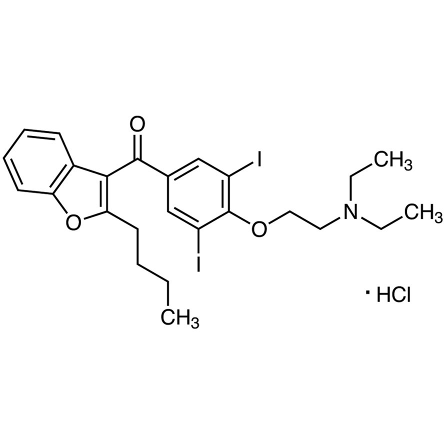 Amiodarone Hydrochloride >98.0%(T)(HPLC) - CAS 19774-82-4