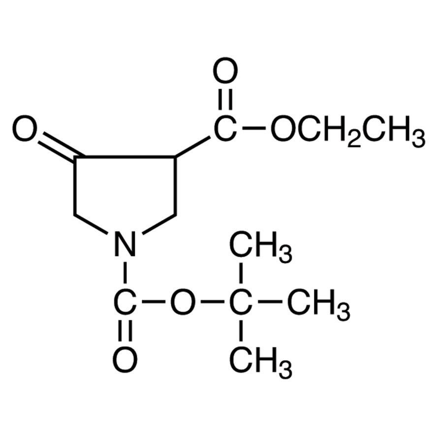 1-tert-Butyl 3-Ethyl 4-Oxopyrrolidine-1,3-dicarboxylate >97.0%(HPLC)(N) - CAS 146256-98-6