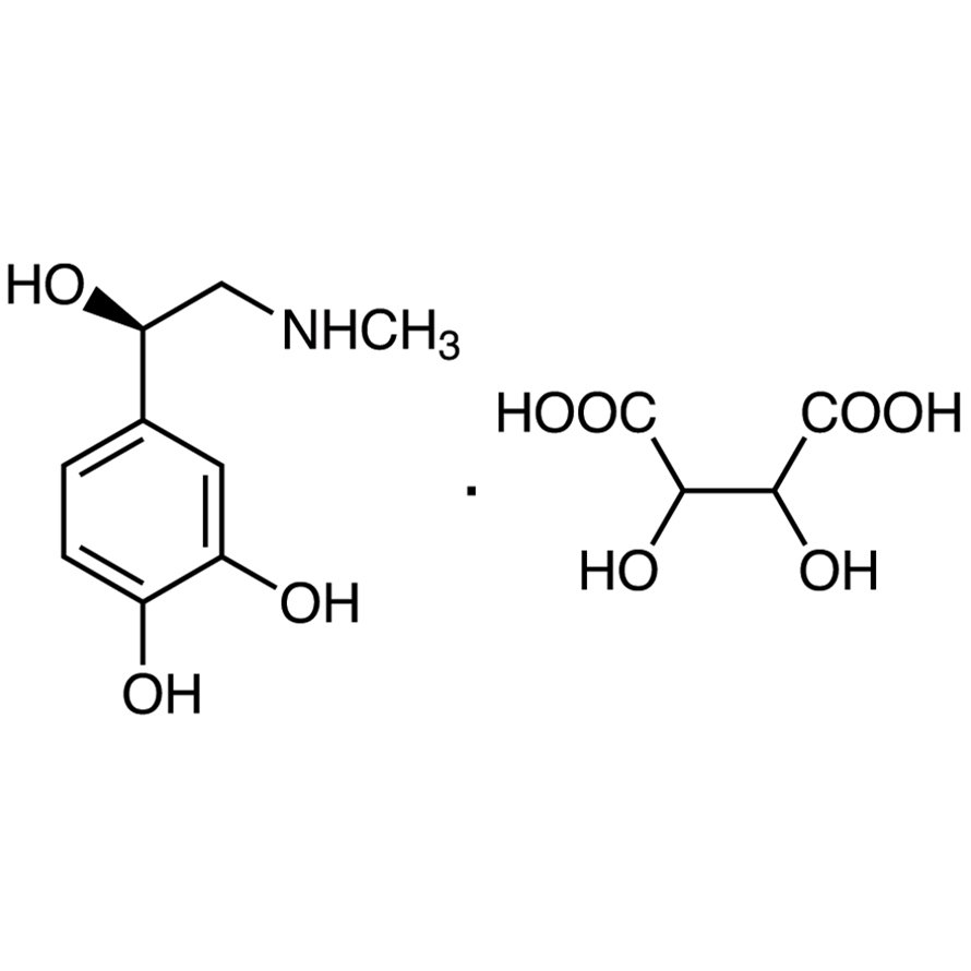 L-Adrenaline Bitartrate >98.0%(T)(HPLC) - CAS 51-42-3