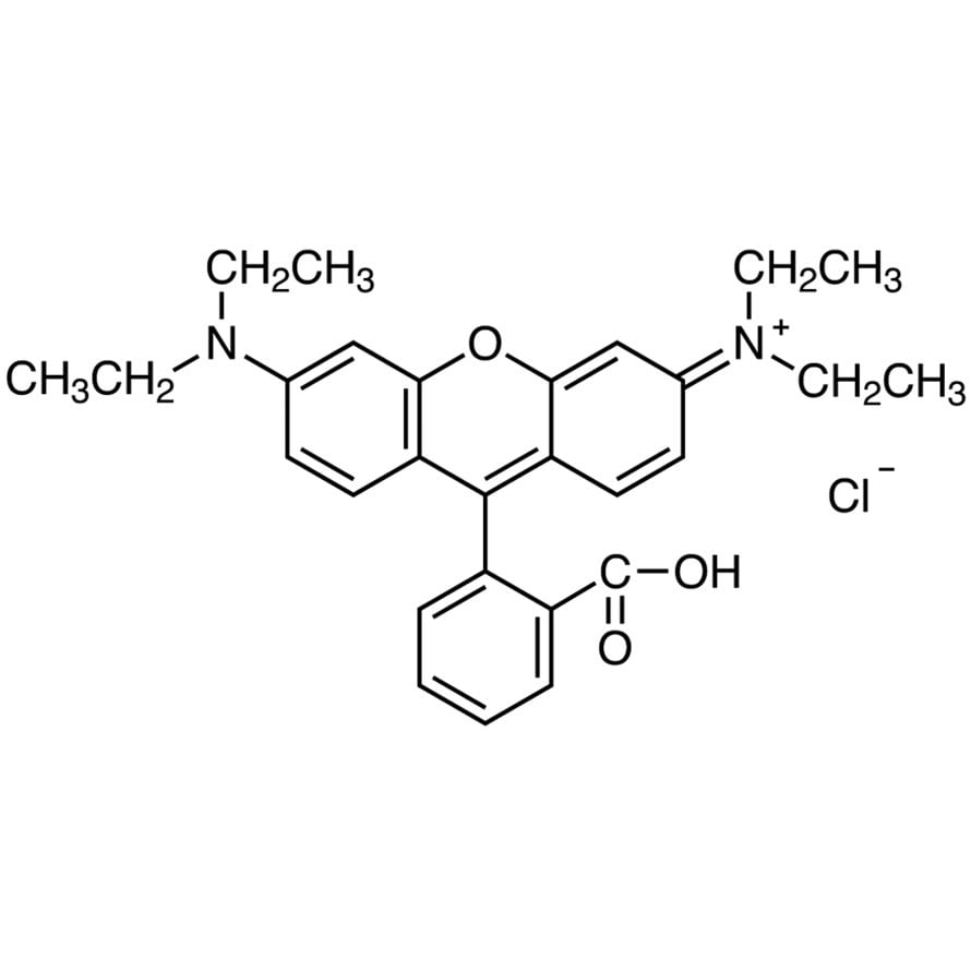 Rhodamine B [Ion association reagent for photometric and fluorimetric analysis] >98.0%(T) - CAS 81-88-9