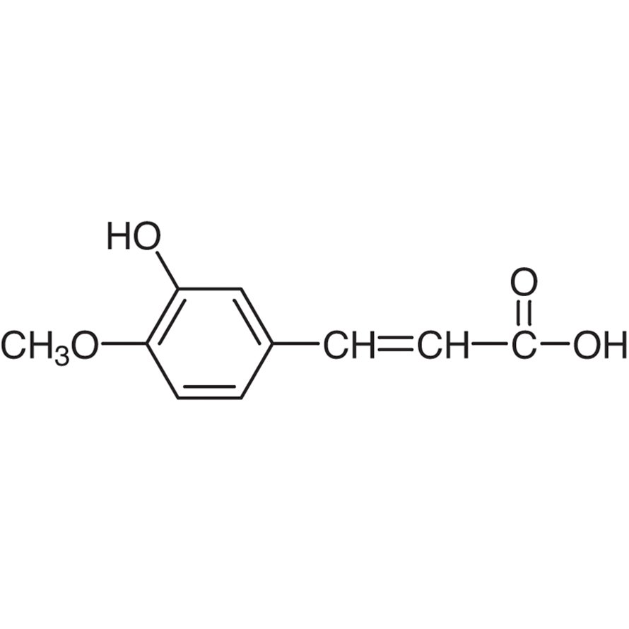 3-Hydroxy-4-methoxycinnamic Acid >98.0%(T)(HPLC) - CAS 537-73-5