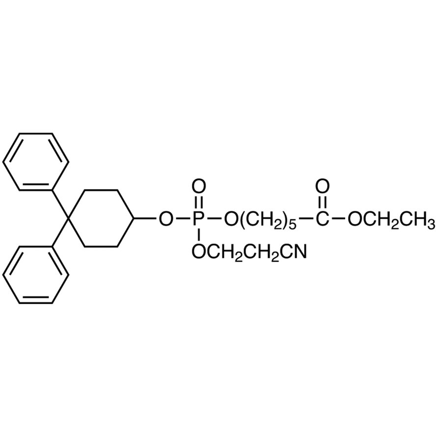 Ethyl 6-[(2-Cyanoethoxy)(4,4-diphenylcyclohexyloxy)phosphoryloxy]hexanoate >95.0%(HPLC) - CAS 572913-59-8